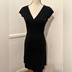 Ann, Taylor, Black, wraparound dress